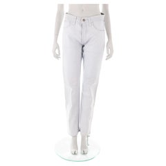 Maison Martin Margiela S/S 1999 Artisanal varnished white jeans