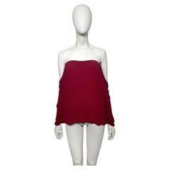 Maison Martin Margiela S/S 2009 cherry off-the shoulders tube top