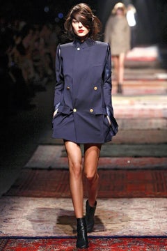 MAISON MARTIN MARGIELA S/s 2012 Dark Navy Deconstructed Double-Breasted Blazer