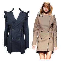 MAISON MARTIN MARGIELA S/s 2012 Dark Navy Deconstructed Double-Breasted Blazer