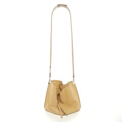 Maison Martin Margiela Sac Daim Pentagon Base Beige Suede Bucket Bag by Margiela