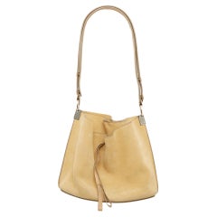 Maison Martin Margiela Sac Daim Pentagon Base Beige Suede Bucket Bag by Margiela