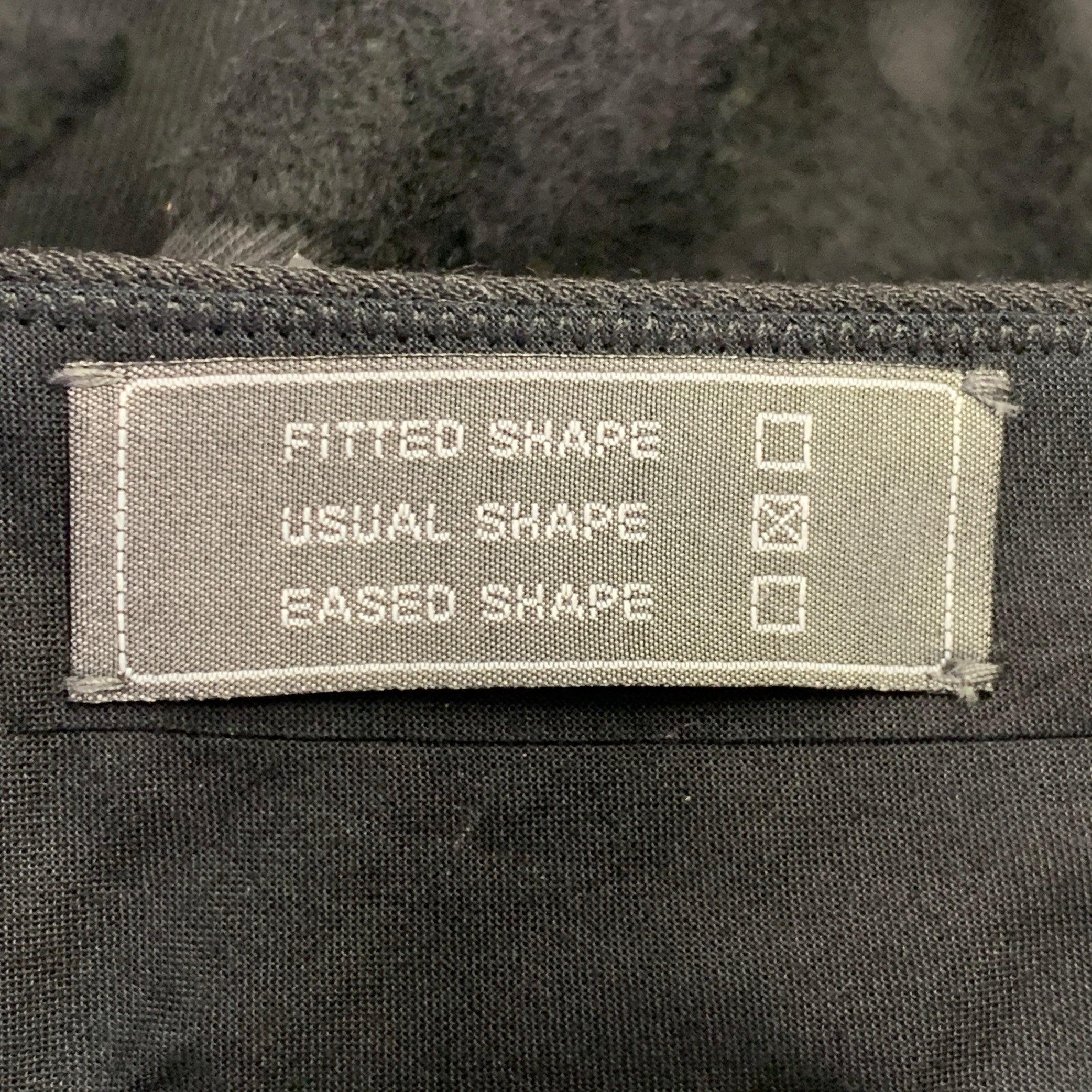 Maison Martin Margiela Taglia 28 Pantaloni da Abito in Twill di Lana Nero con Fiamme Frontali Piatte in vendita 2
