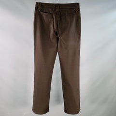 MAISON MARTIN MARGIELA Size 28 Brown Cotton Straight Casual Pants