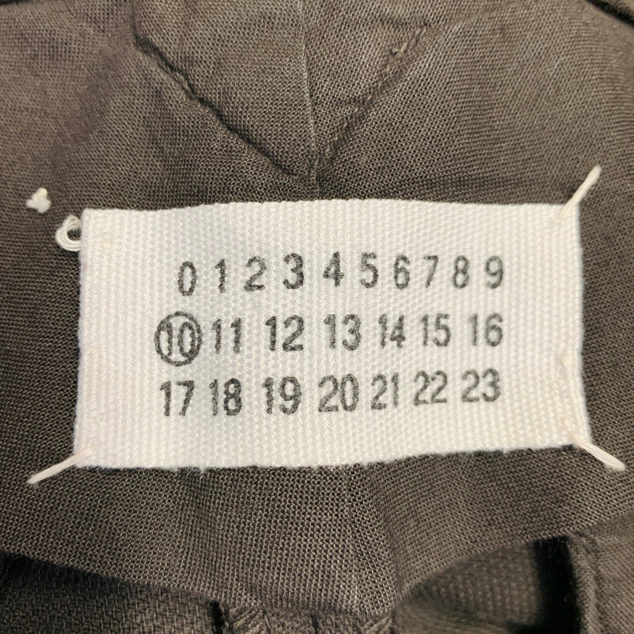 MAISON MARTIN MARGIELA Taille 28 Pantalon droit en coton marron décontracté Excellent état - En vente à San Francisco, CA