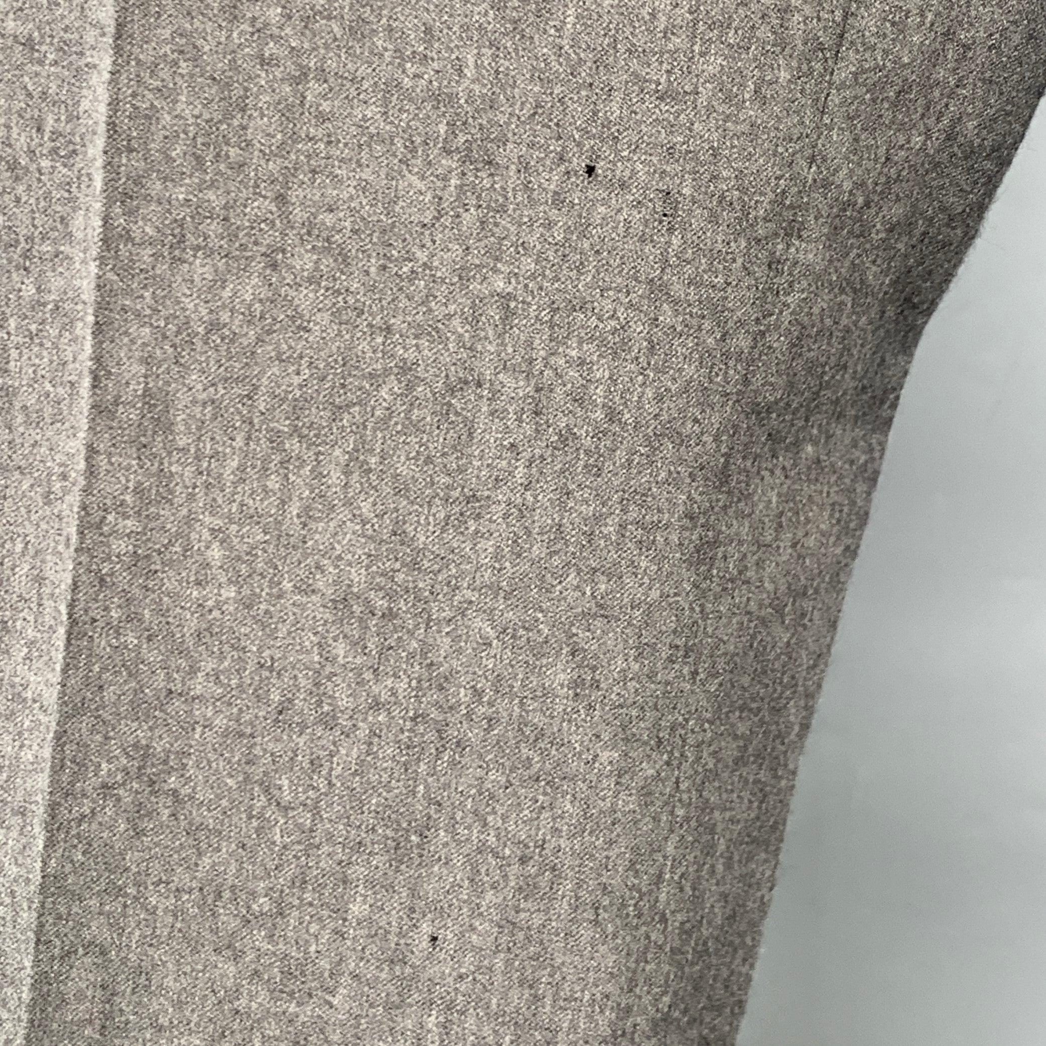Men's MAISON MARTIN MARGIELA Size 32 Grey Heather Wool Flat Front Dress Pants For Sale