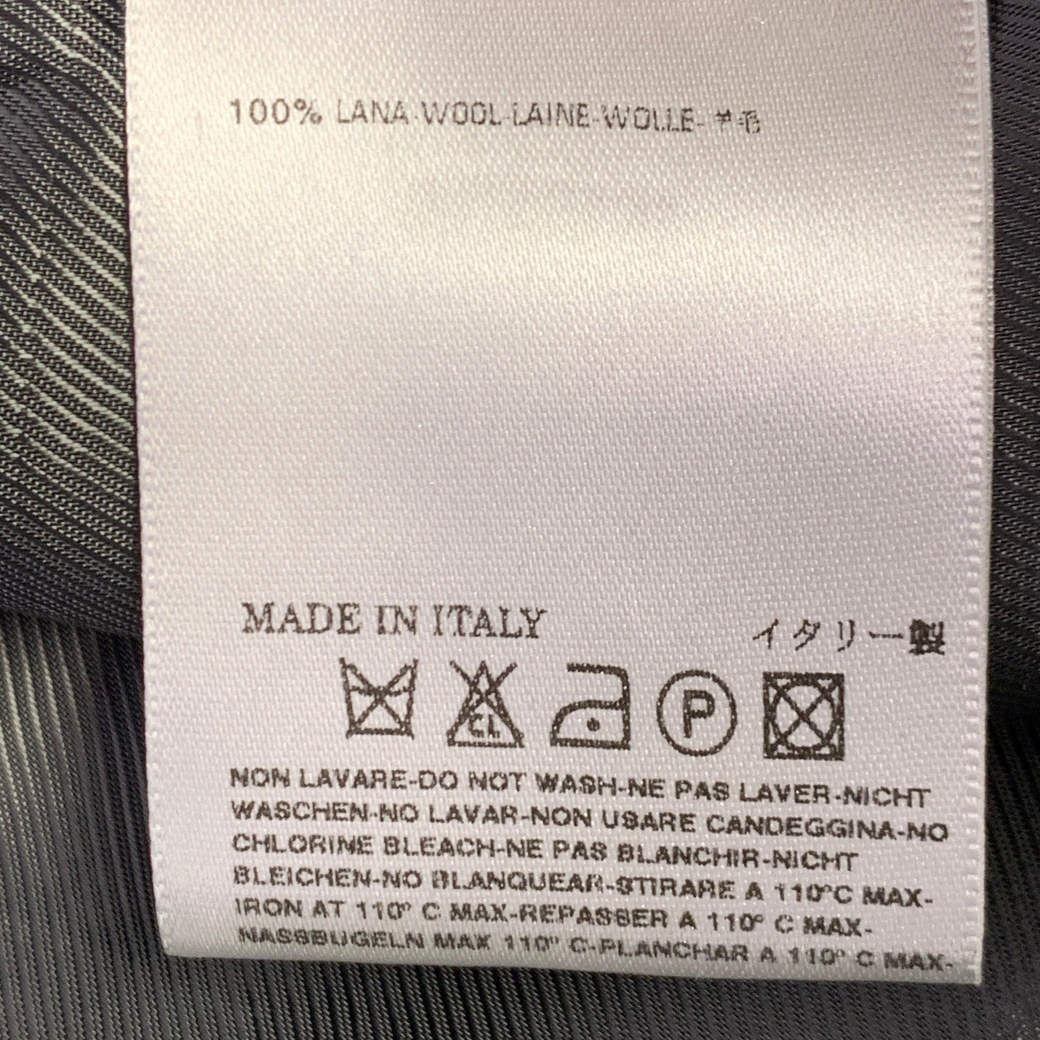 MAISON MARTIN MARGIELA Size 32 Grey Heather Wool Flat Front Dress Pants For Sale 3
