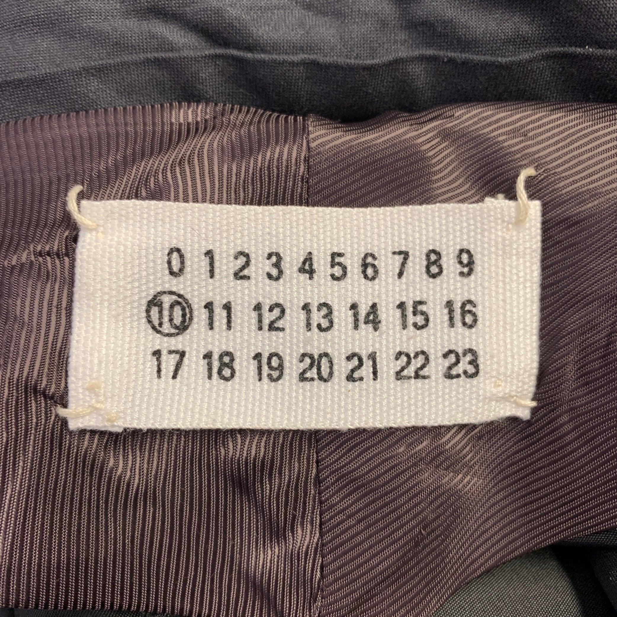 MAISON MARTIN MARGIELA Größe 34 Graues Kleid aus Wolle und Kaschmir mit Heathermuster (Schwarz)