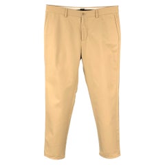 MAISON MARTIN MARGIELA Size 34 Khaki Cotton Button Fly Casual Pants