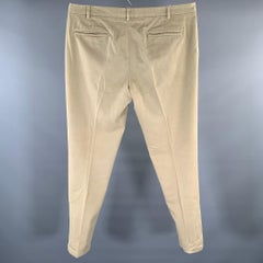 MAISON MARTIN MARGIELA Size 38 Khaki Cotton Blend Button Fly Casual Pants