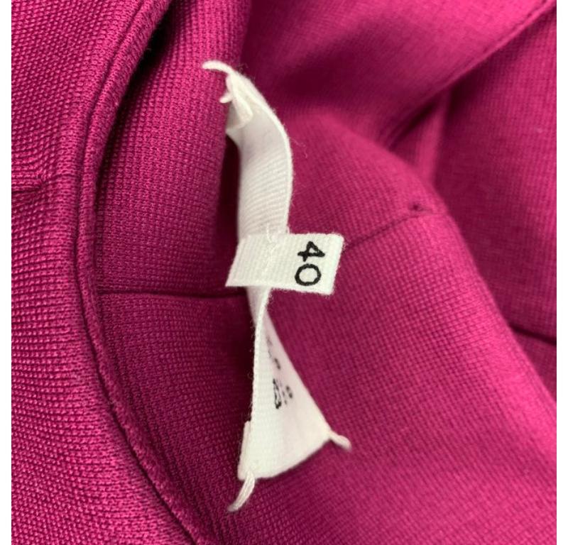 MAISON MARTIN MARGIELA Vestido de cóctel ajustado en mezcla de viscosa frambuesa talla 4 en venta 1