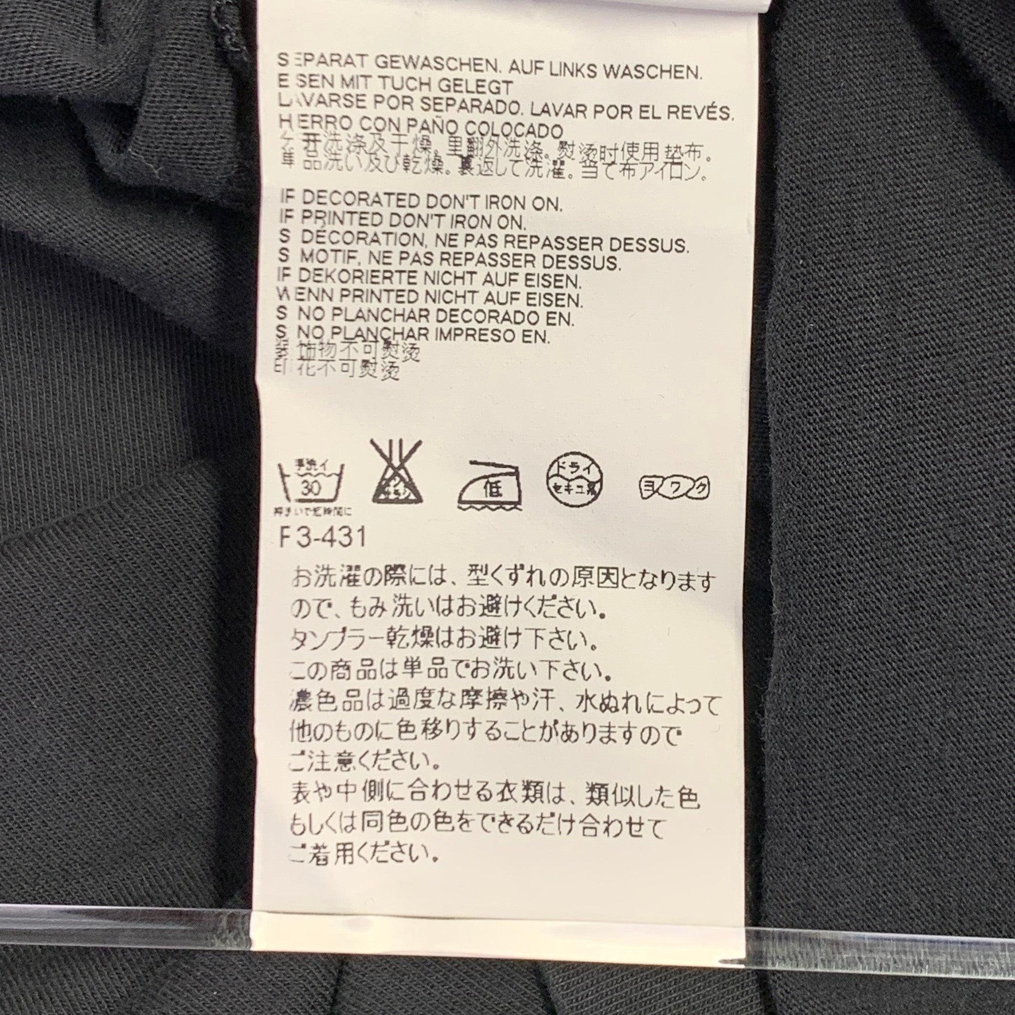 MAISON MARTIN MARGIELA Size 42 Black Cotton Crew Neck T-shirt For Sale 4