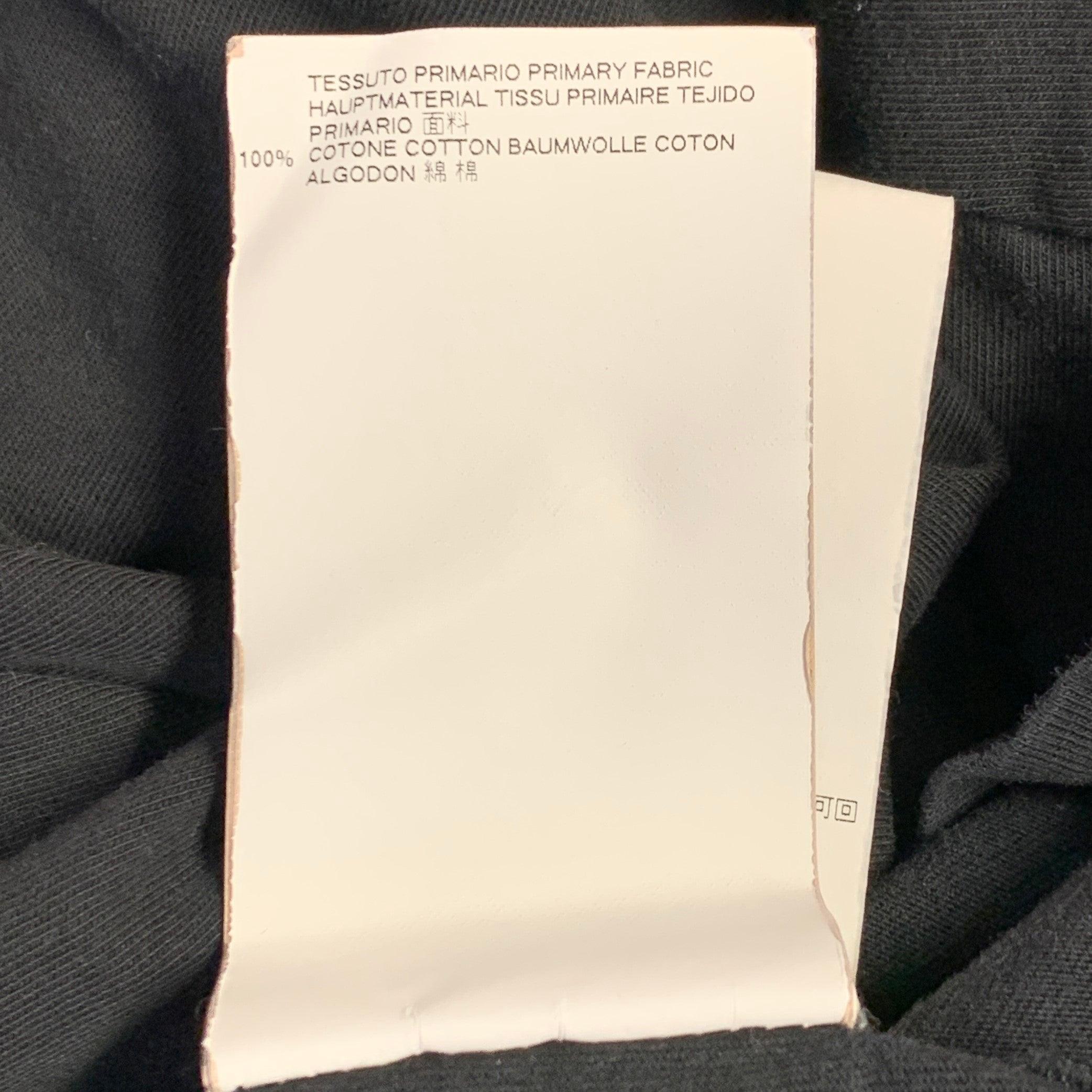 MAISON MARTIN MARGIELA Size 42 Black Cotton Crew Neck T-shirt For Sale 5
