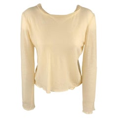 MAISON MARTIN MARGIELA Size M Beige Knitted Wool Pullover