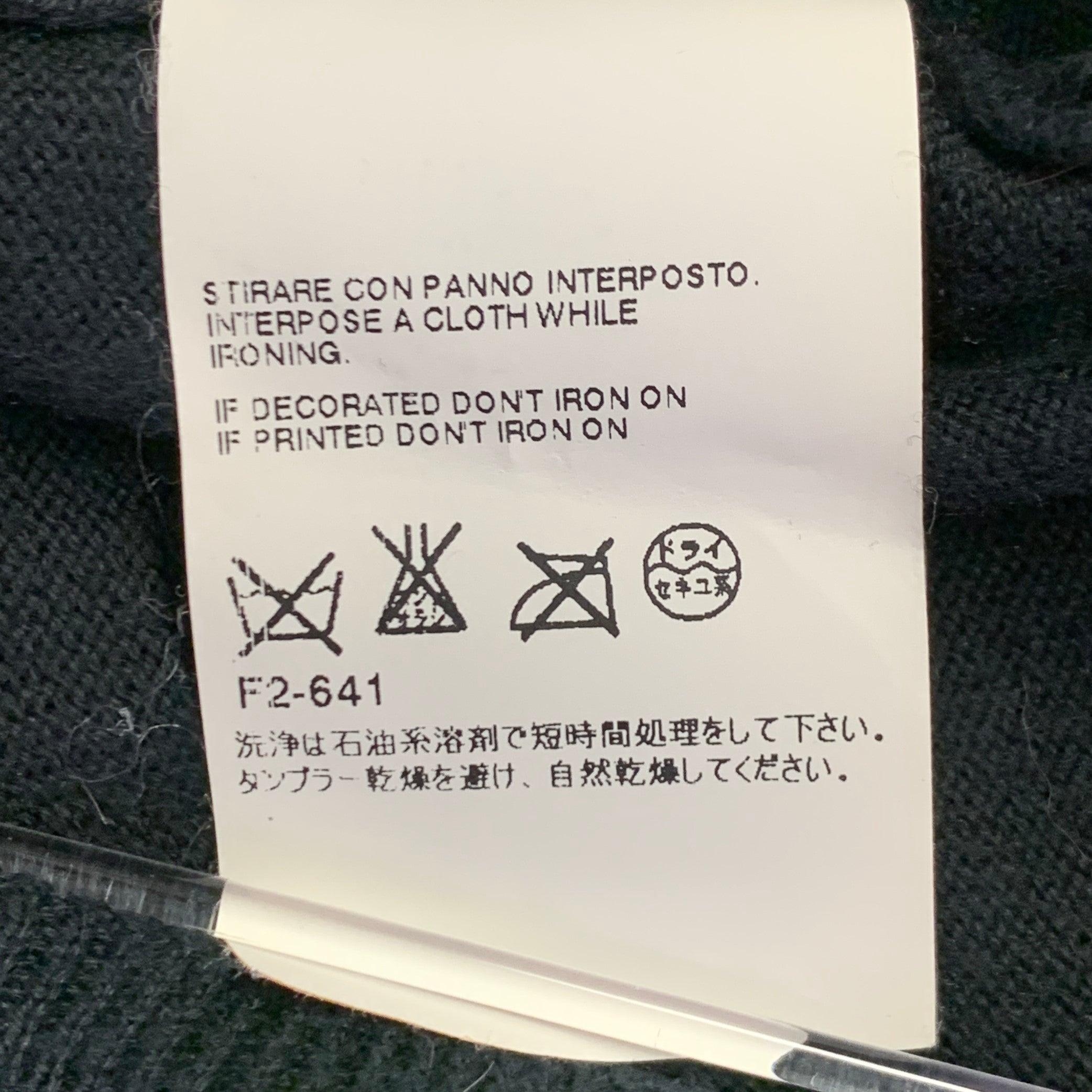 MAISON MARTIN MARGIELA Size M Black Cotton Shawl Collar V-Neck Cardigan For Sale 4