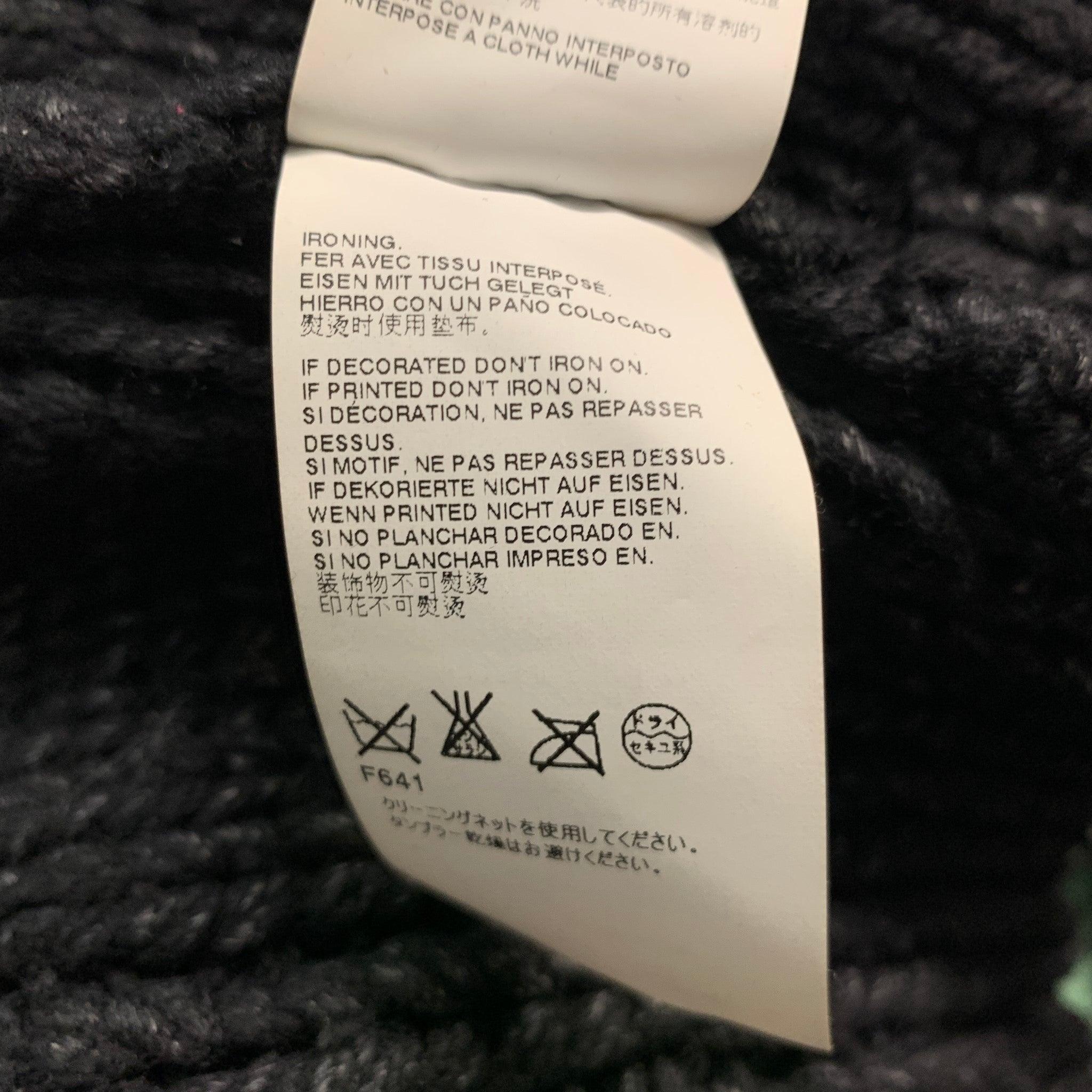 MAISON MARTIN MARGIELA Size M Black Grey Wool Polyamide Sweater For Sale 6