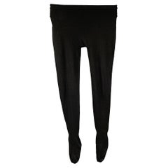 MAISON MARTIN MARGIELA Talla M Negro Viscosa / Poliéster Leggings