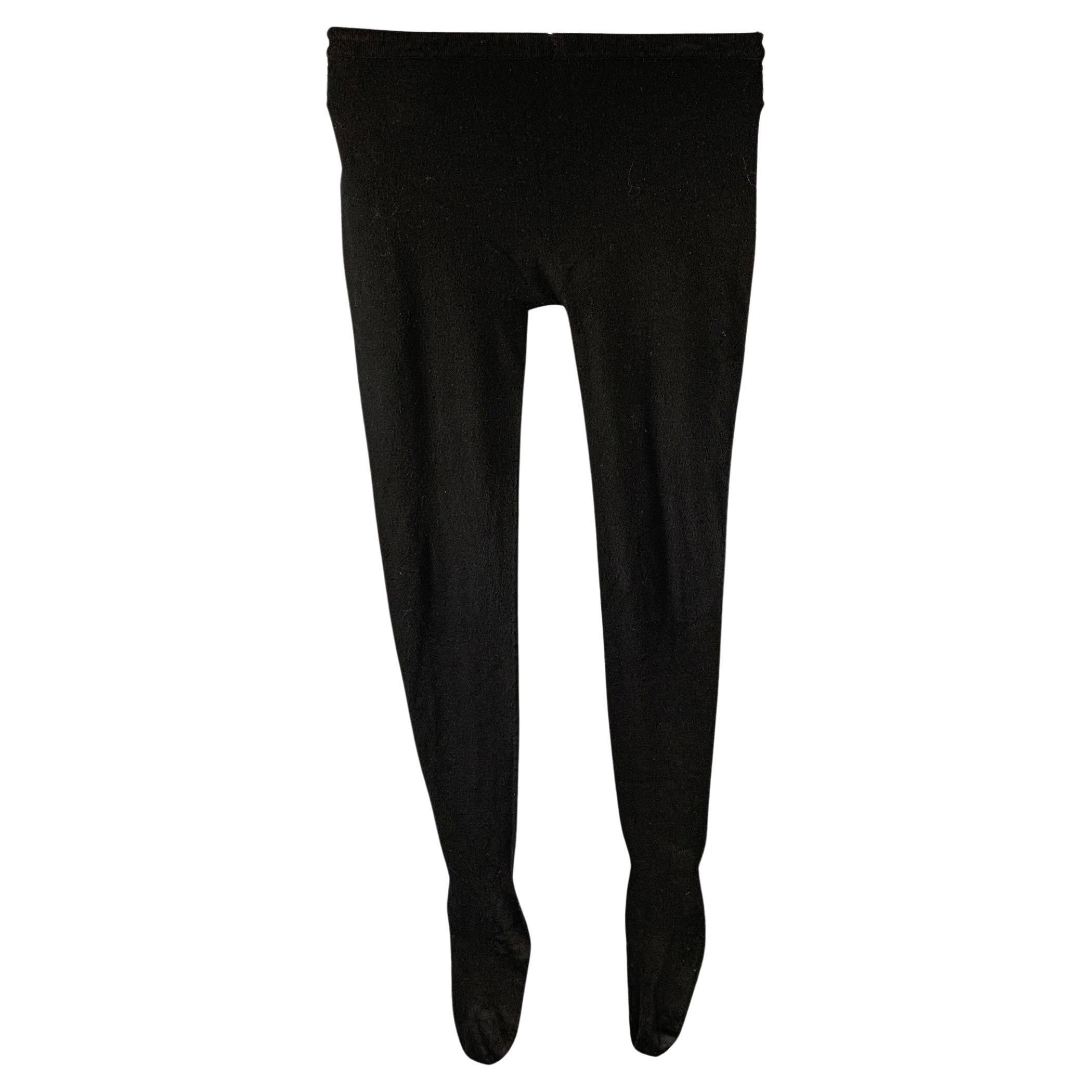 MAISON MARTIN MARGIELA Size M Black Viscose / Polyester Leggings For Sale