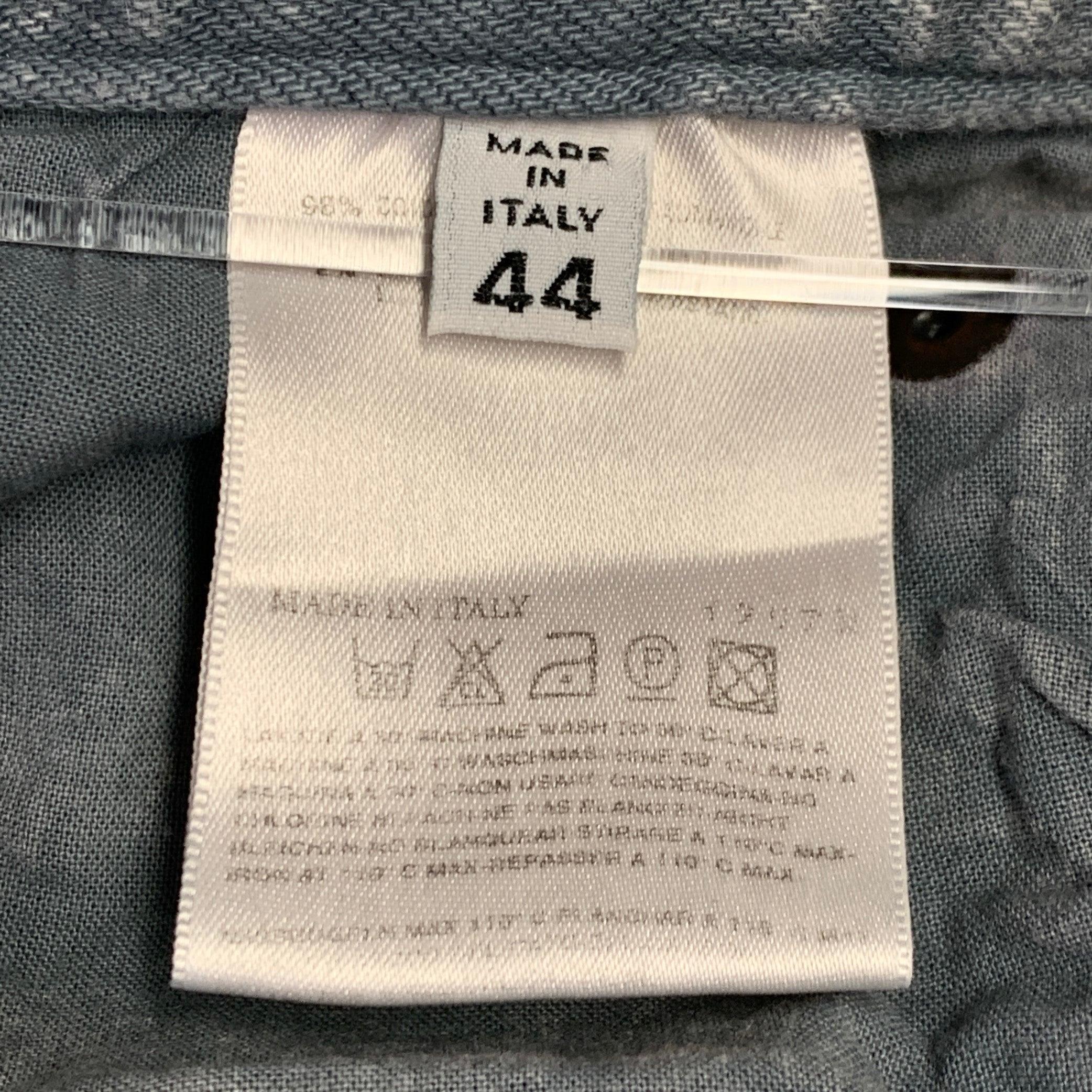 MAISON MARTIN MARGIELA Size M Grey Cotton Blend Skinny Jeans In Excellent Condition For Sale In San Francisco, CA