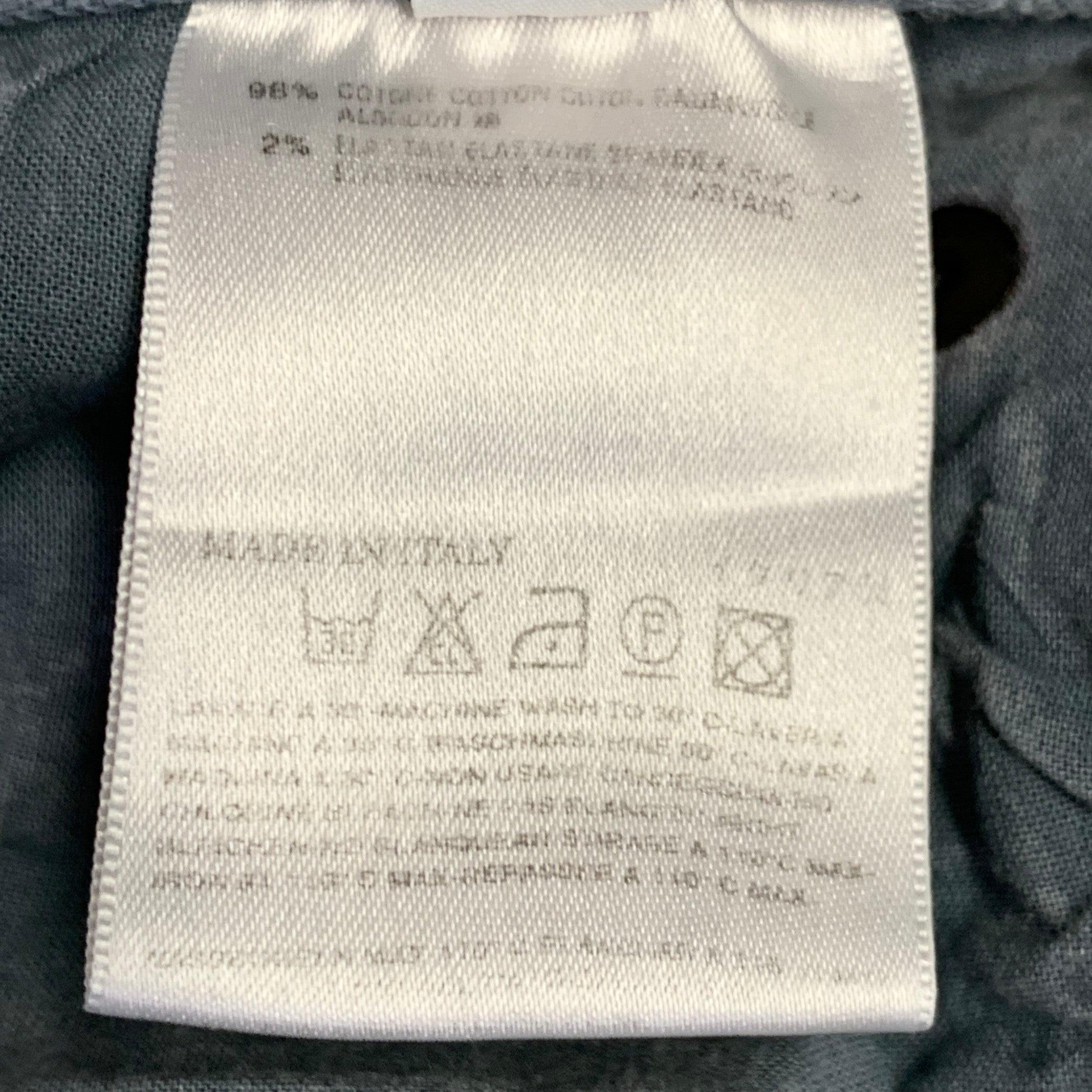Women's MAISON MARTIN MARGIELA Size M Grey Cotton Blend Skinny Jeans For Sale