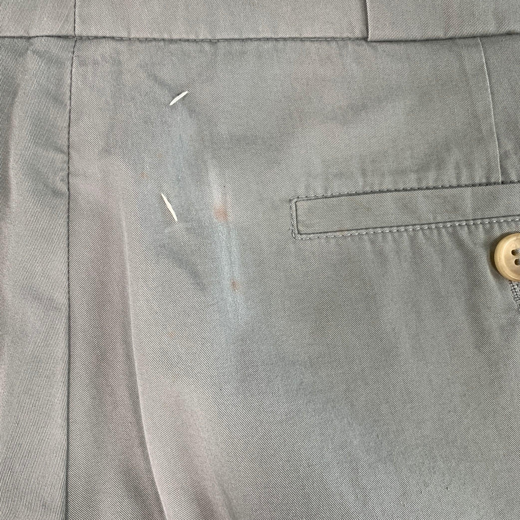 Maison Martin Margiela - Pantaloni casual in cotone grigio e dritti taglia M. In condizioni buone in vendita a San Francisco, CA