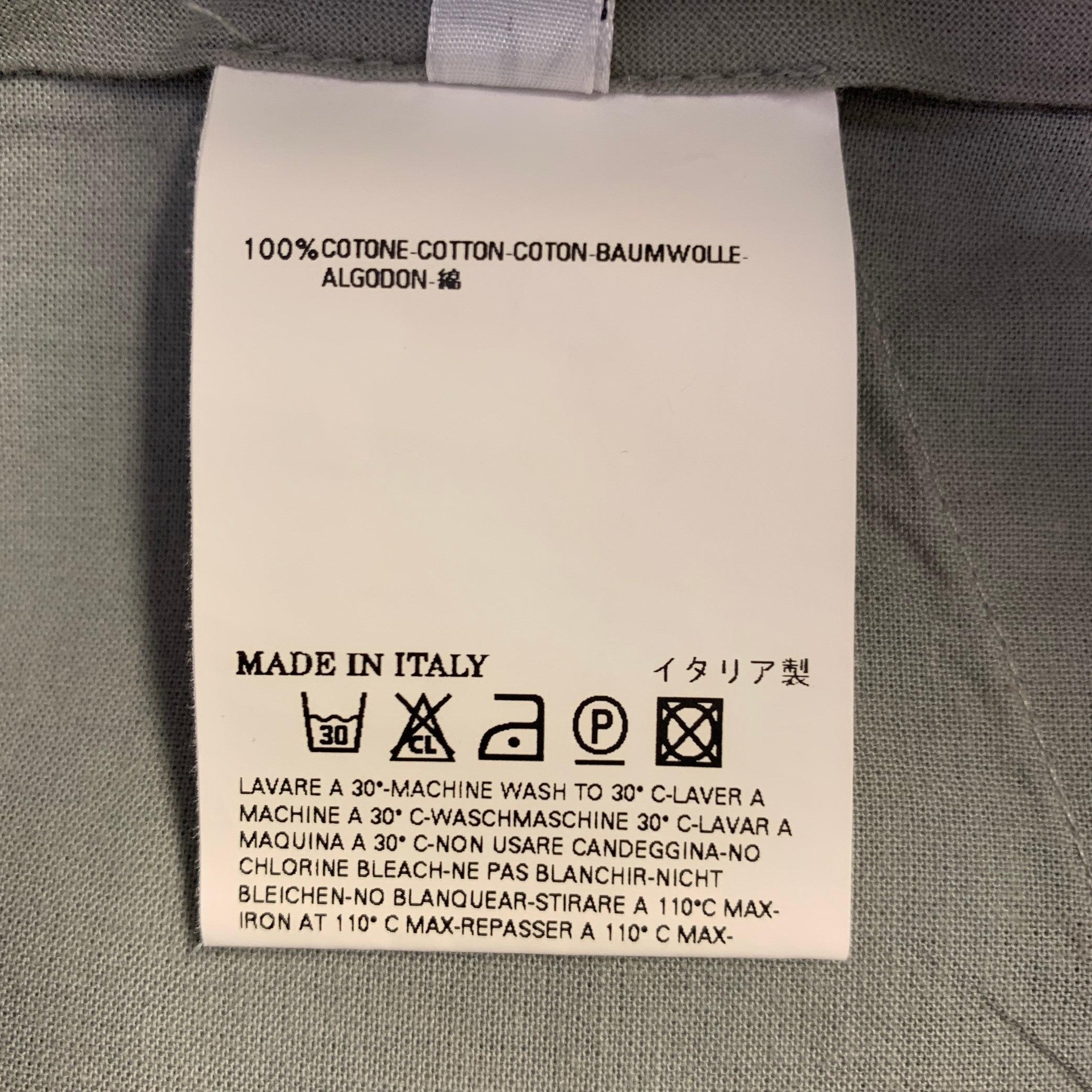 Maison Martin Margiela - Pantaloni casual in cotone grigio e dritti taglia M. in vendita 2