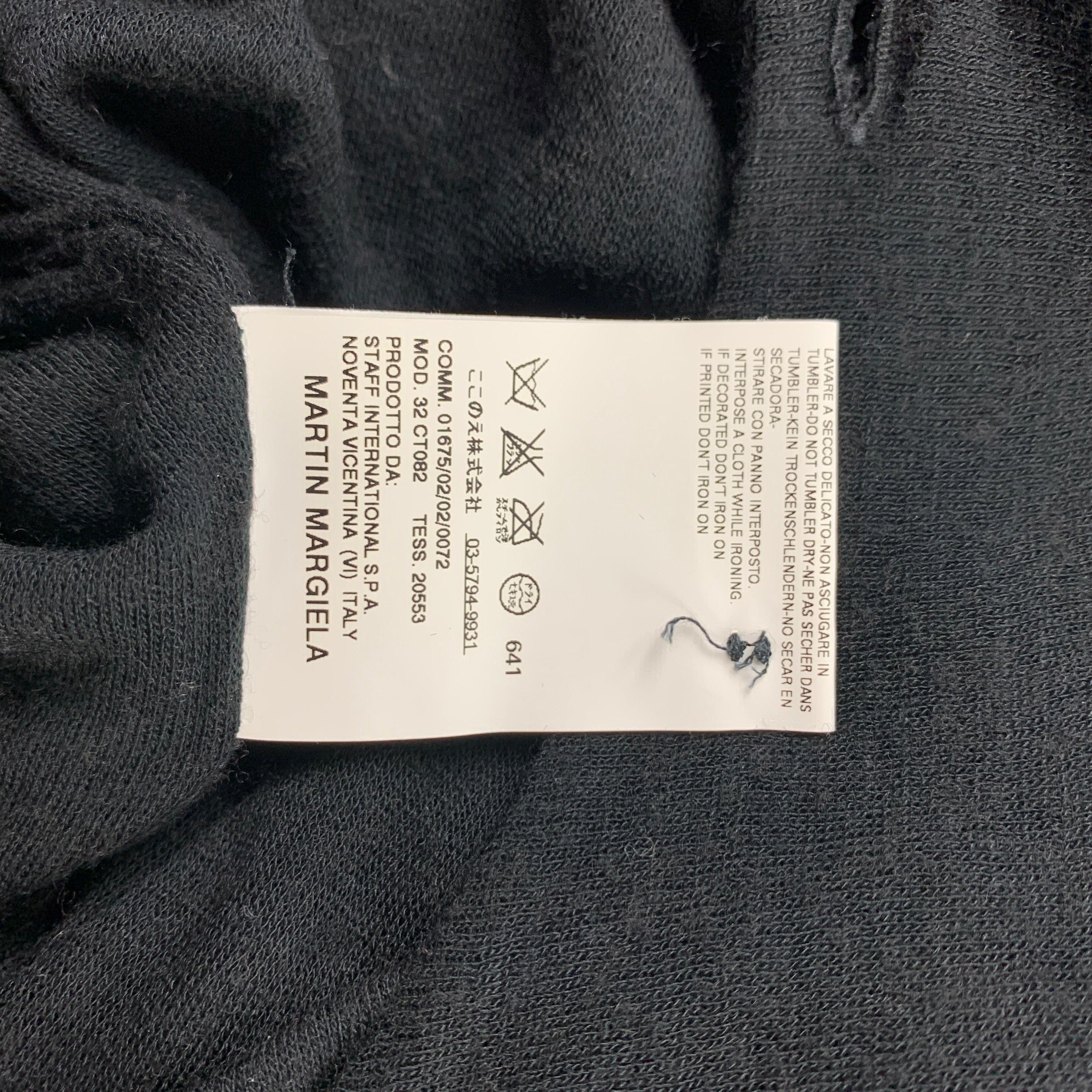 MAISON MARTIN MARGIELA Size S Black Viscose / Wool Sweater Dress For Sale 1