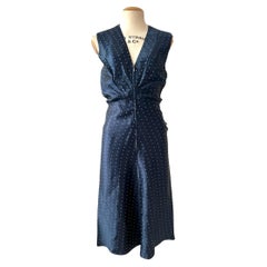 Maison Martin Margiela Spring/Summer 2007 Navy Star Print Draped Dress – IT42 (F