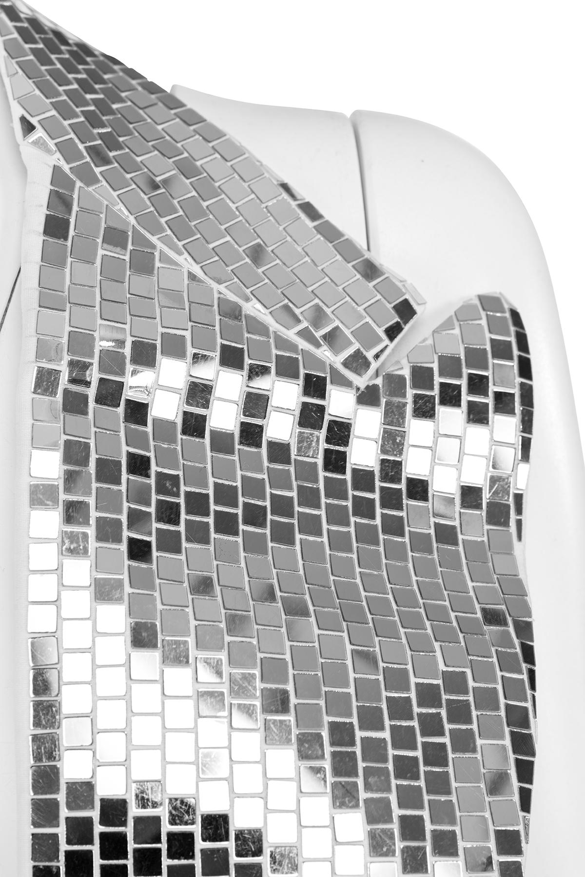 da uomo o donna Maison Martin Margiela SS 09 Iconico e raro prototipo di gilet a forma di palla da discoteca in vendita