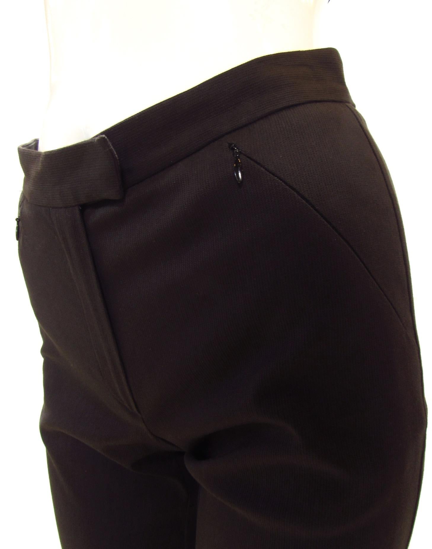 Women's Maison Martin Margiela Straight Black Pant For Sale