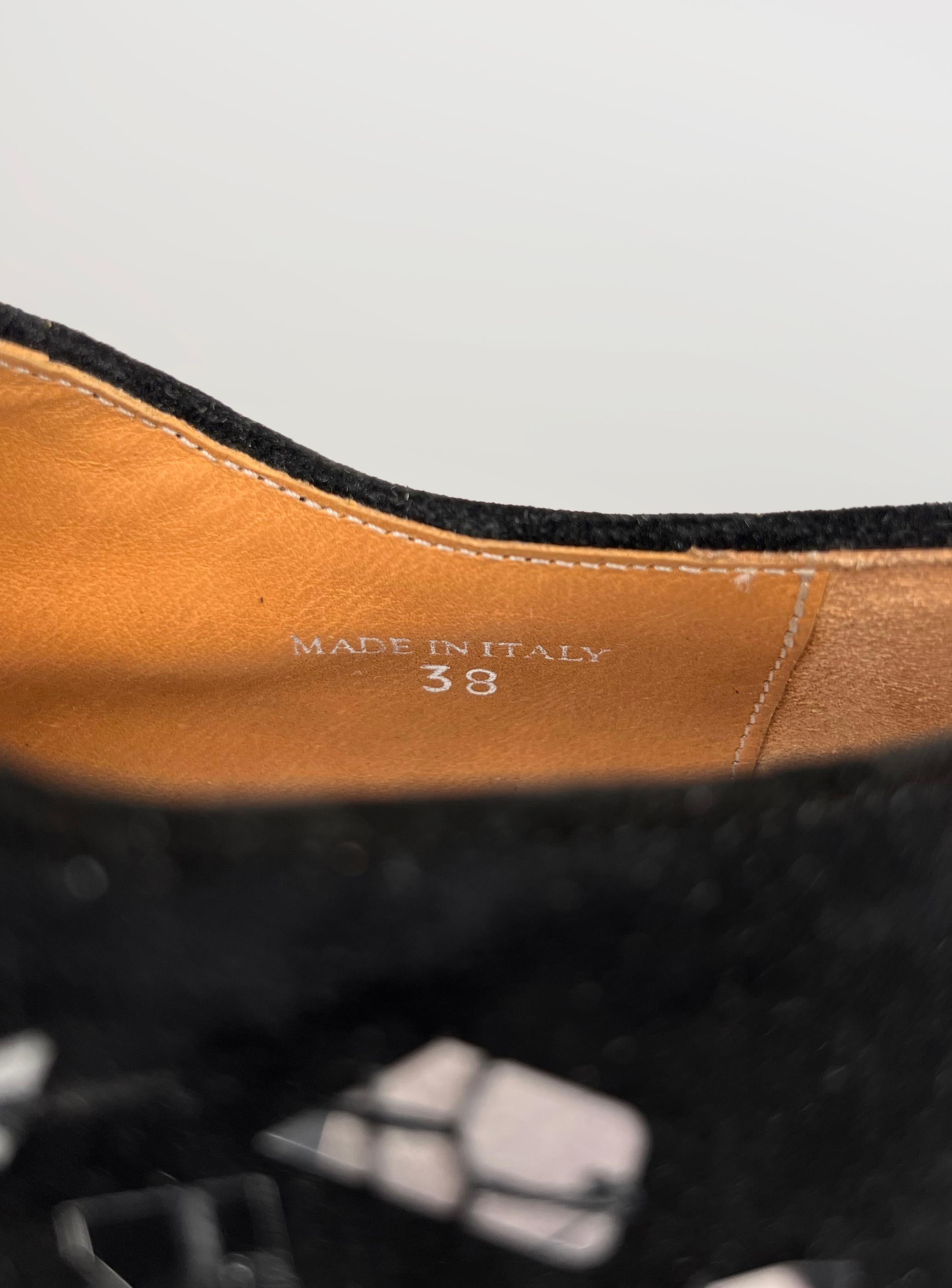 Maison Martin Margiela suede mirror derby shoes For Sale 5