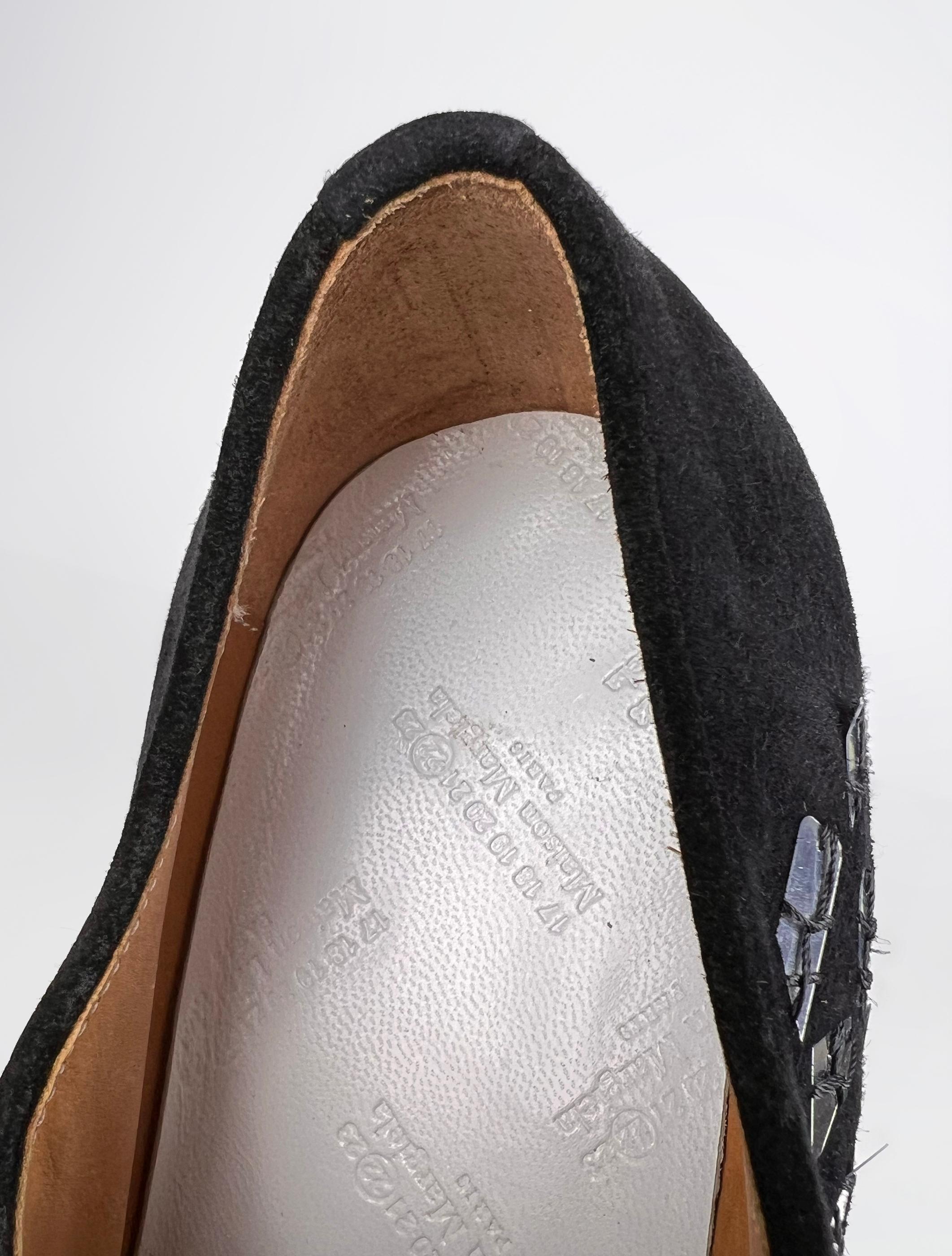 Maison Martin Margiela suede mirror derby shoes For Sale 6