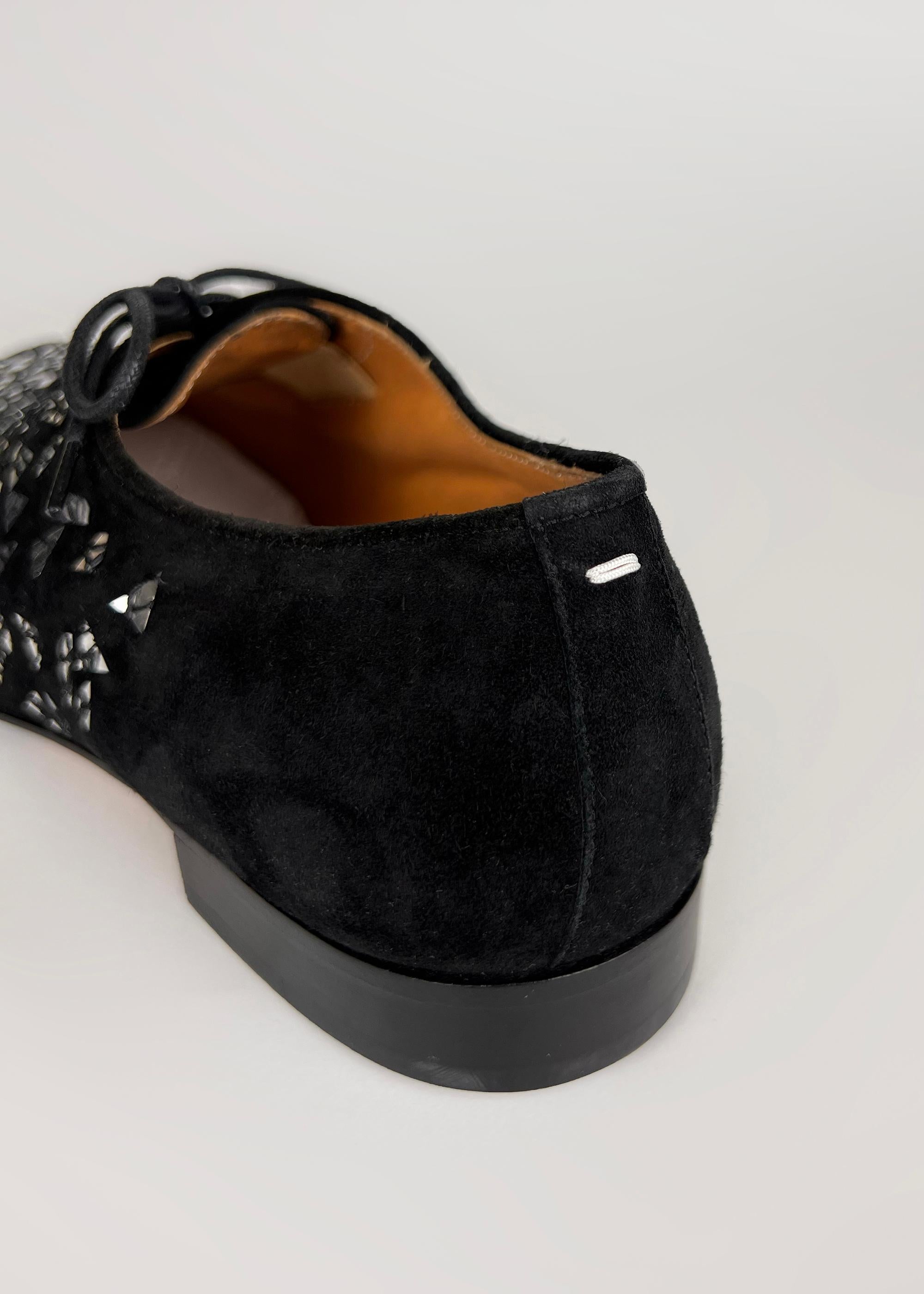 Maison Martin Margiela suede mirror derby shoes For Sale 7