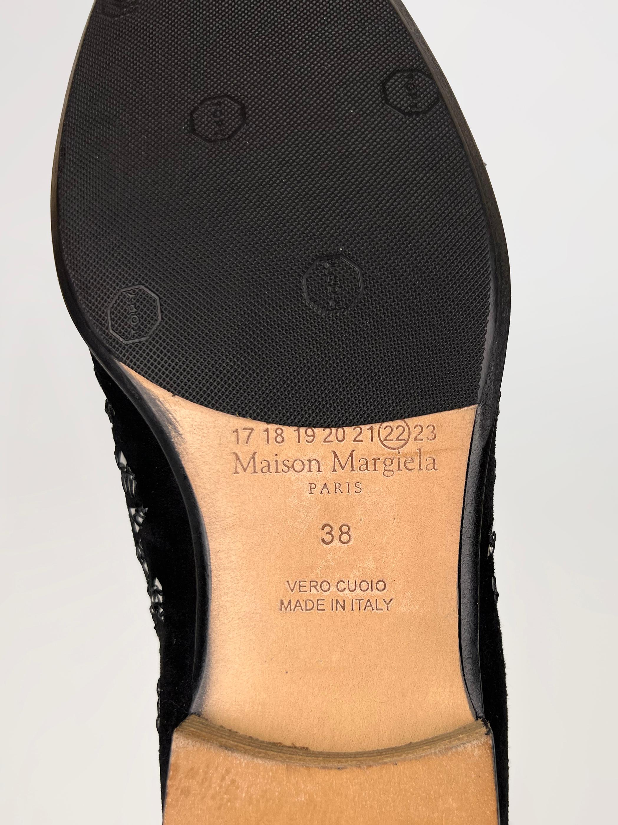 Maison Martin Margiela suede mirror derby shoes For Sale 2