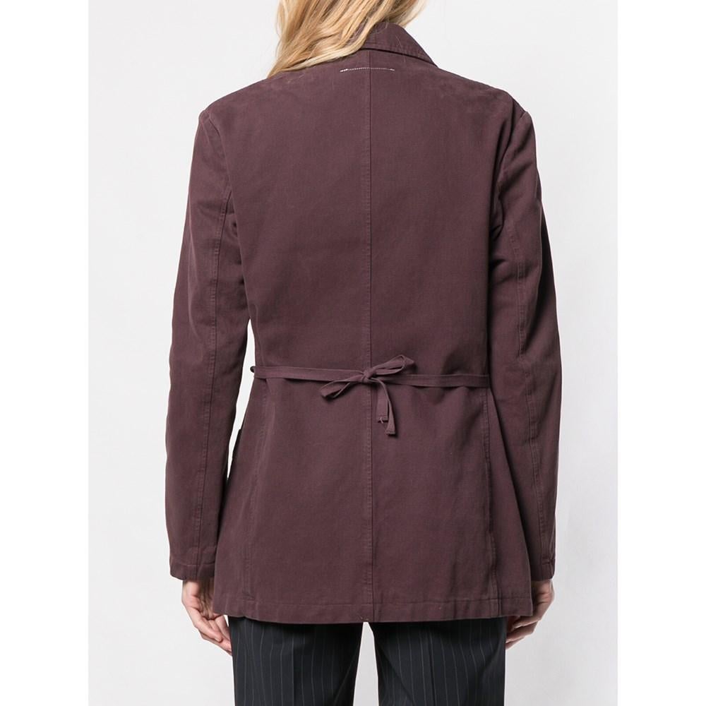 Women's Maison Martin Margiela Vintage burgundy cotton 90s jacket For Sale