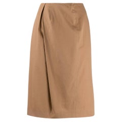 Maison Martin Margiela Vintage camel cotton midi 90s skirt