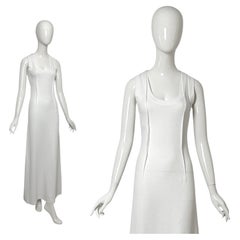 Robe longue sans coutures en coton blanc « Maison Martin Margiela Vintage », vers 2012
