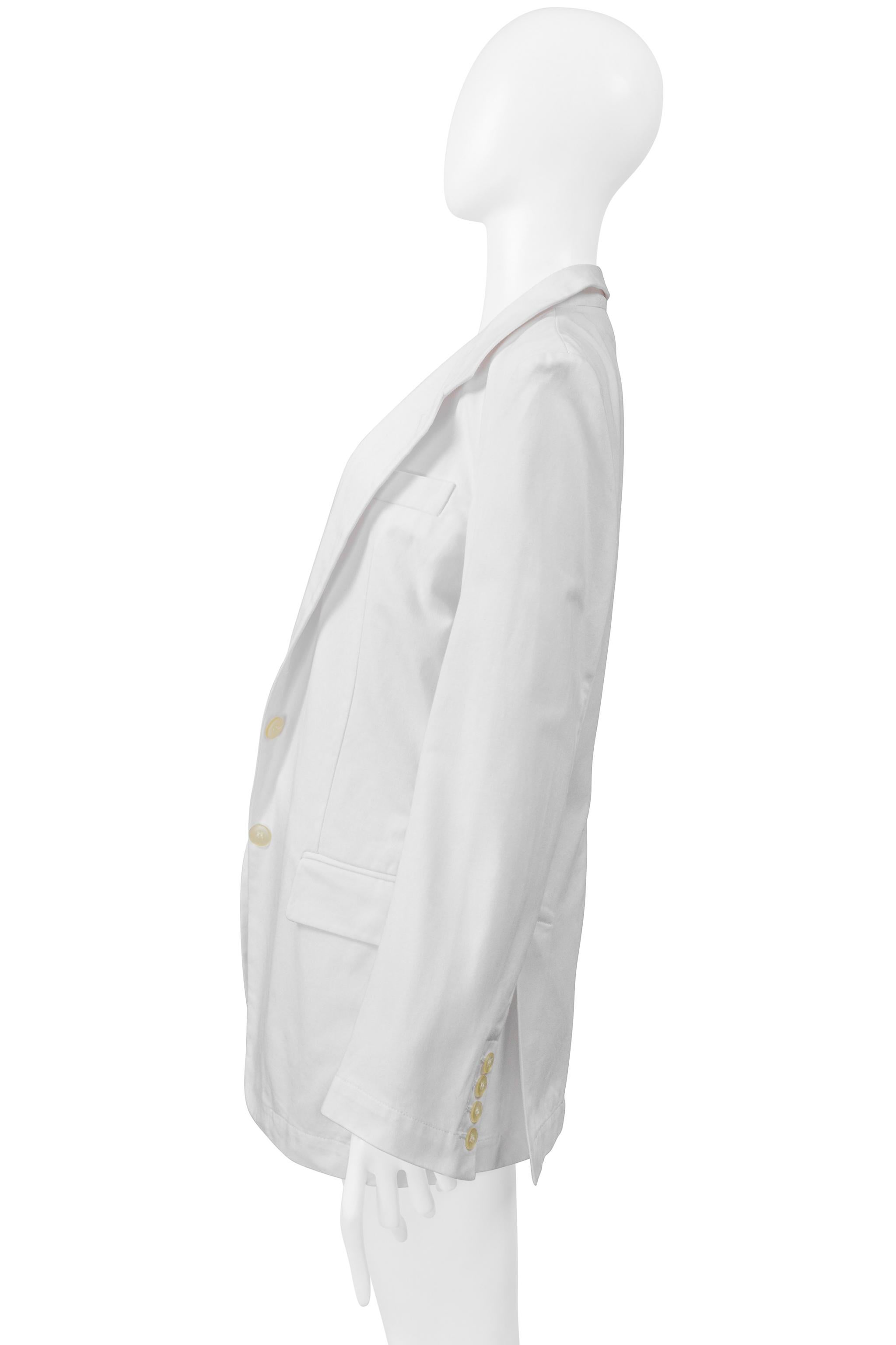 Maison Martin Margiela Weiß Stereotype Jacke und Bügel Ss 2000 (Grau) im Angebot