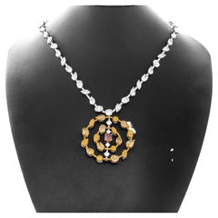 Maison Mazerea La Vie en Rose Diamond Necklace featuring over 71 carats 