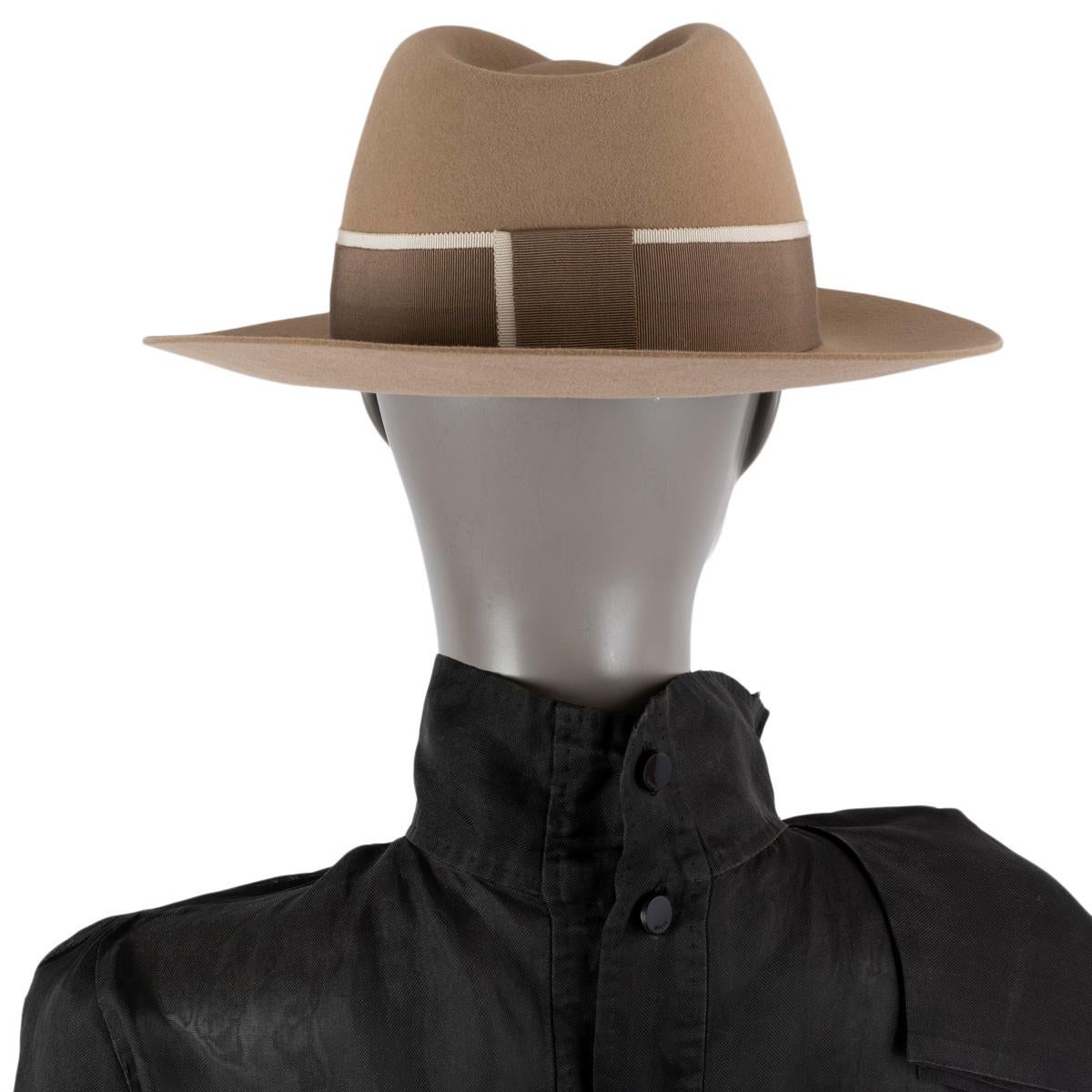 MAISON MICHEL beige rabbit felt JO Trilby Hat L 1