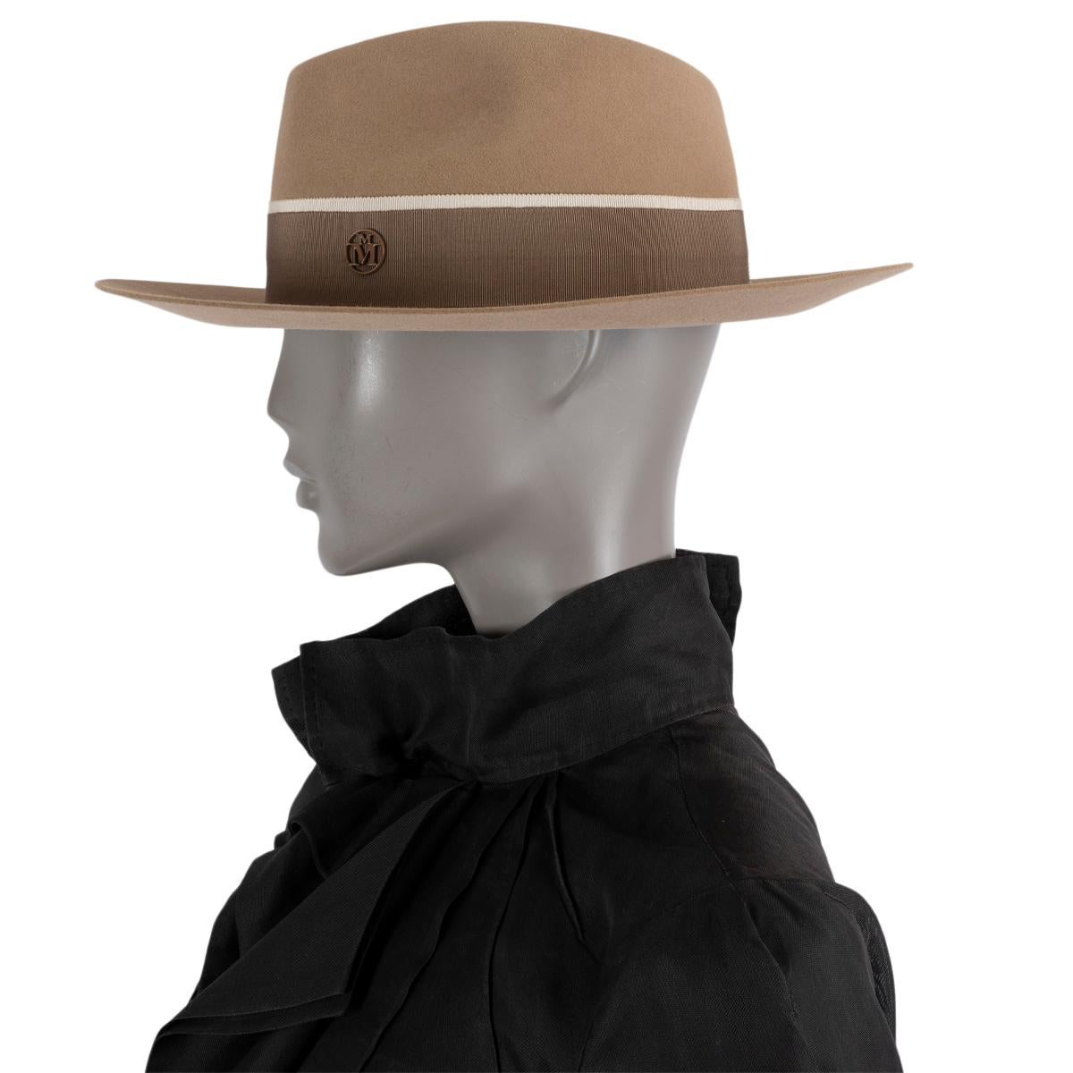 MAISON MICHEL beige rabbit felt JO Trilby Hat L 2