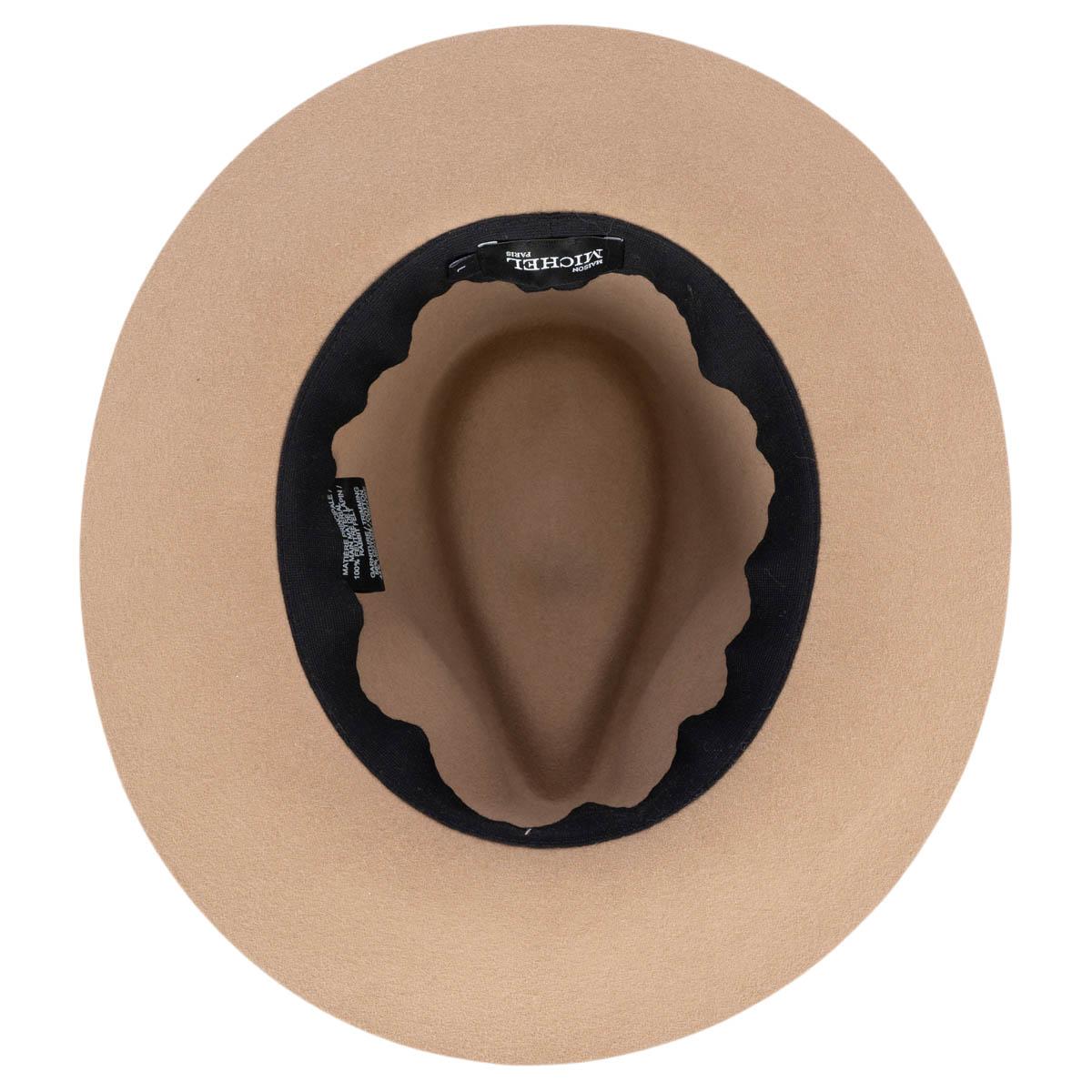 MAISON MICHEL beige rabbit felt JO Trilby Hat L 4