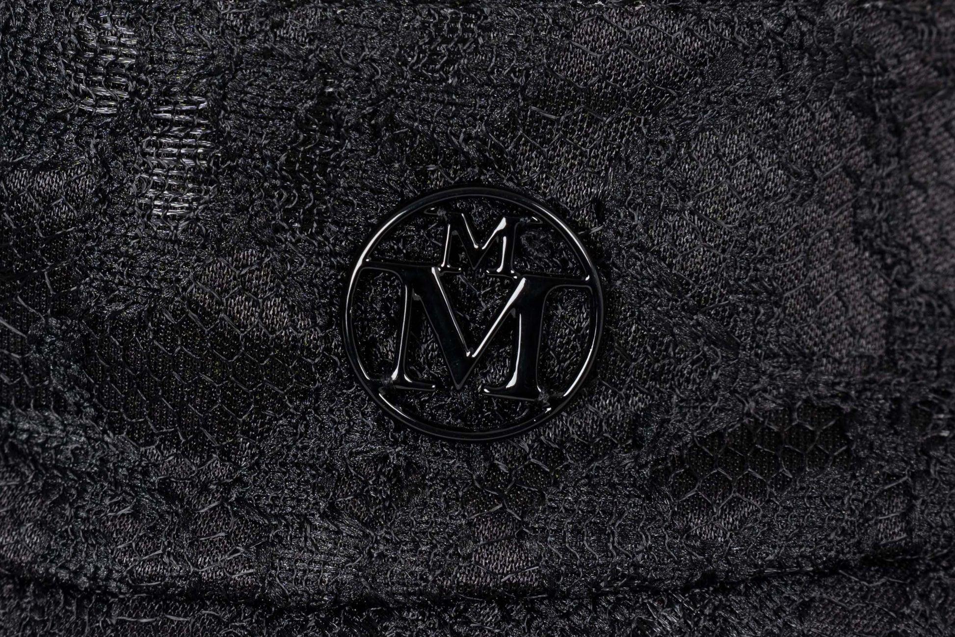 Maison Michel Black Lace Eyeshade Hat For Sale 1
