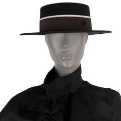 MAISON MICHEL Chapeau KIKI en feutre de laine noir L.A.