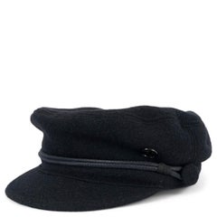 MAISON MICHEL casquette en feutre de laine noire NEW ABBY SAILOR CAP M.