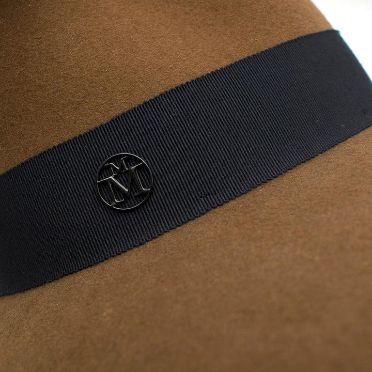 Maison Michel Brown Andre Rabbit-fur Felt Hat at 1stDibs