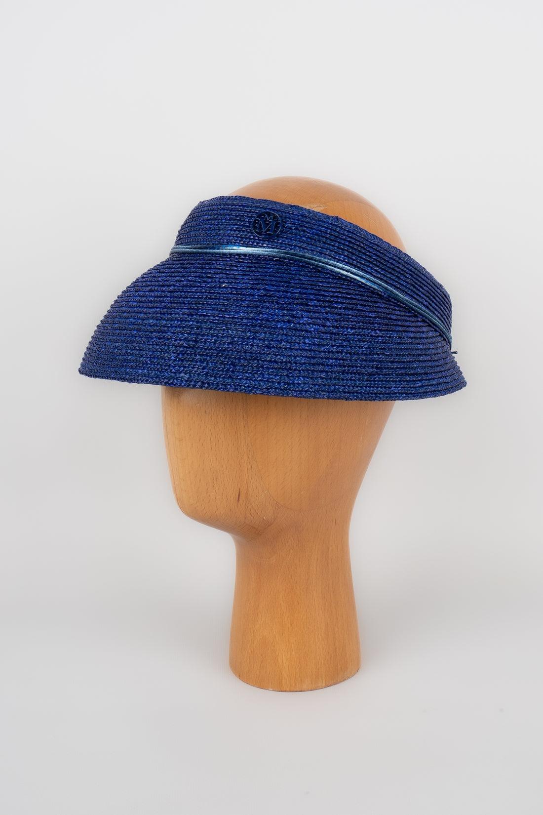 Maison Michel - (Made in France) Hat with an eyeshade cap style made of electric blue straw, 2023 
Additional information:
Condition: Very good condition
Dimensions: Size M

Seller Reference: CHP104