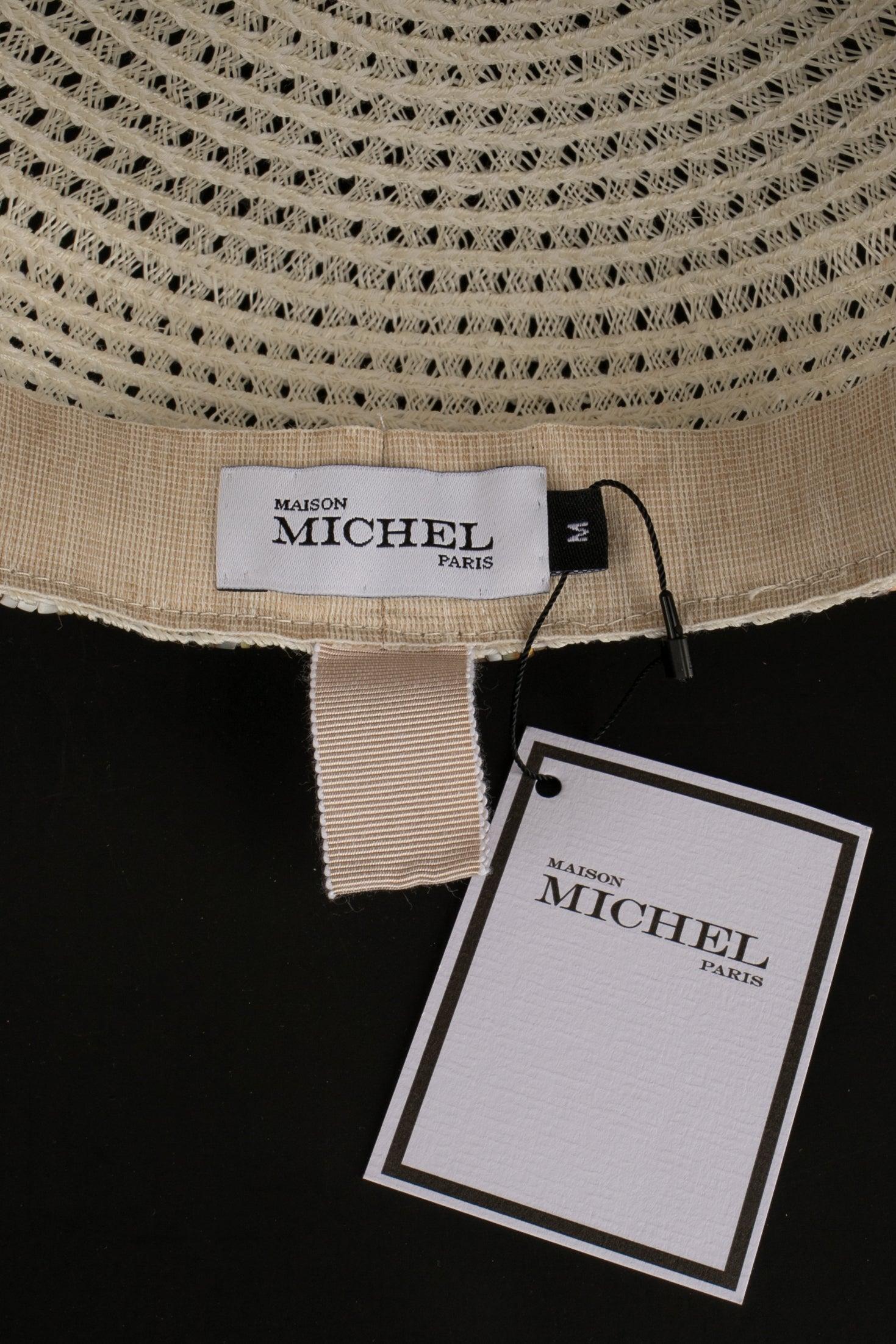 Maison Michel Cotton and Hemp Cap Edged 3