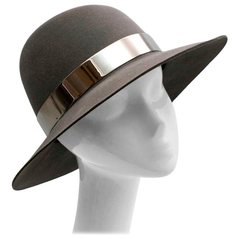 Label Of Love Grey Felt Fedora Hat ATG7425 main image 1