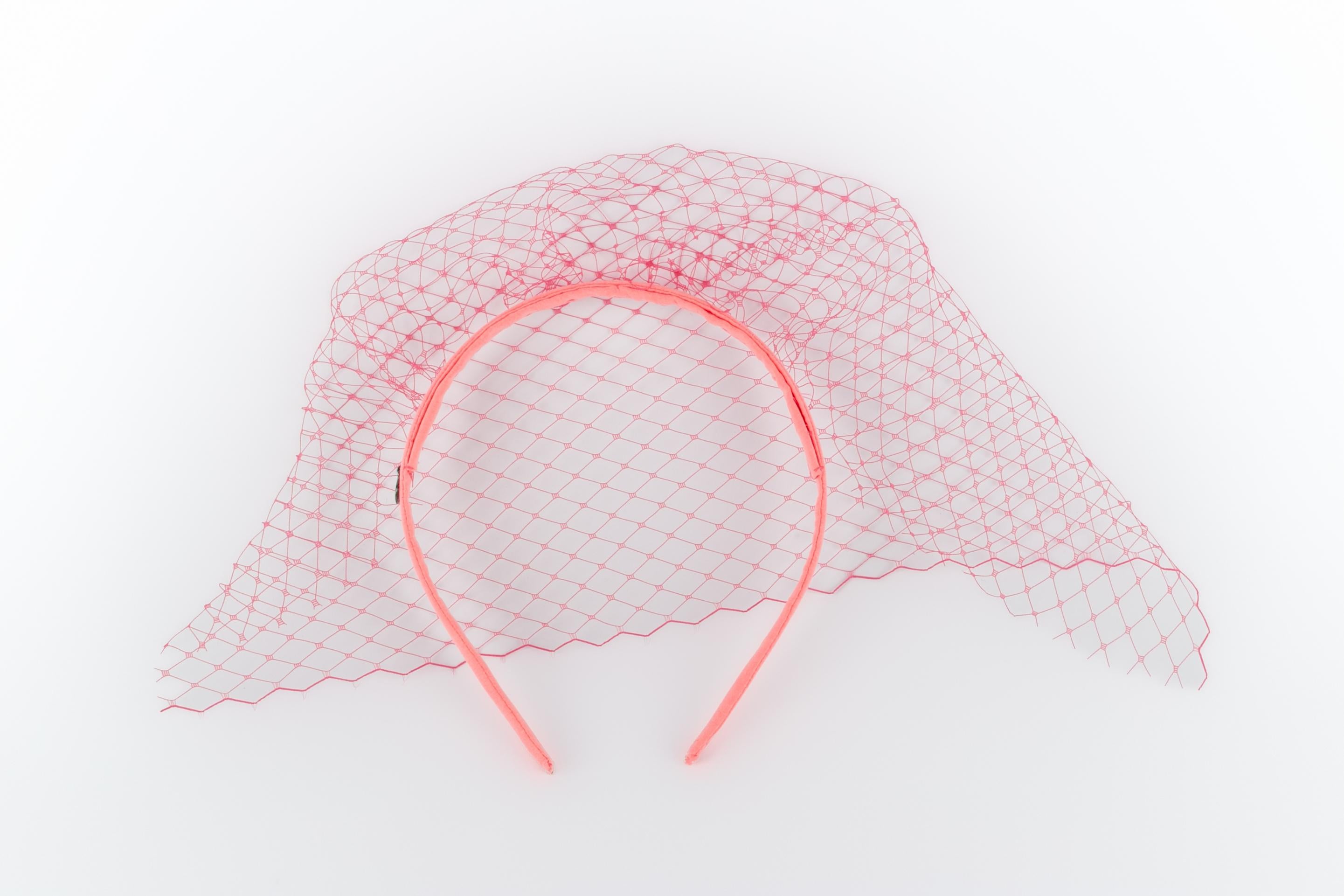 Orange Maison Michel head accessory For Sale